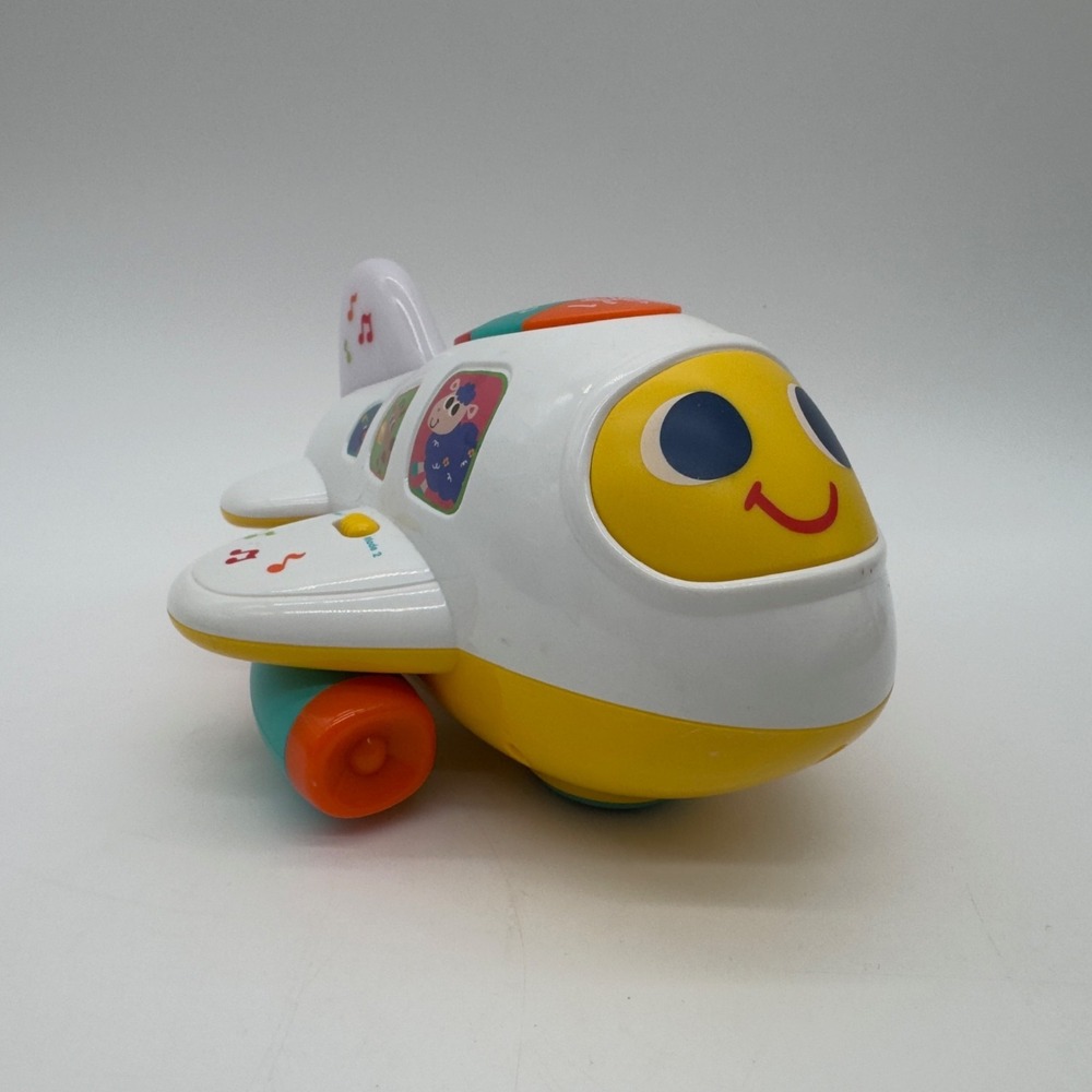 HuiLe Toys Musical Learning Airplane Push Toy Lights Sounds Tested w/ Batteries